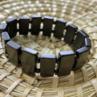 Shungite Polished Stonehenge Bracelet