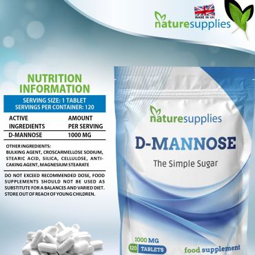  D-Mannose Tablets X 120 (1000mg)