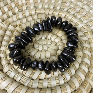 Shungite Jaggered Pebble Bracelet